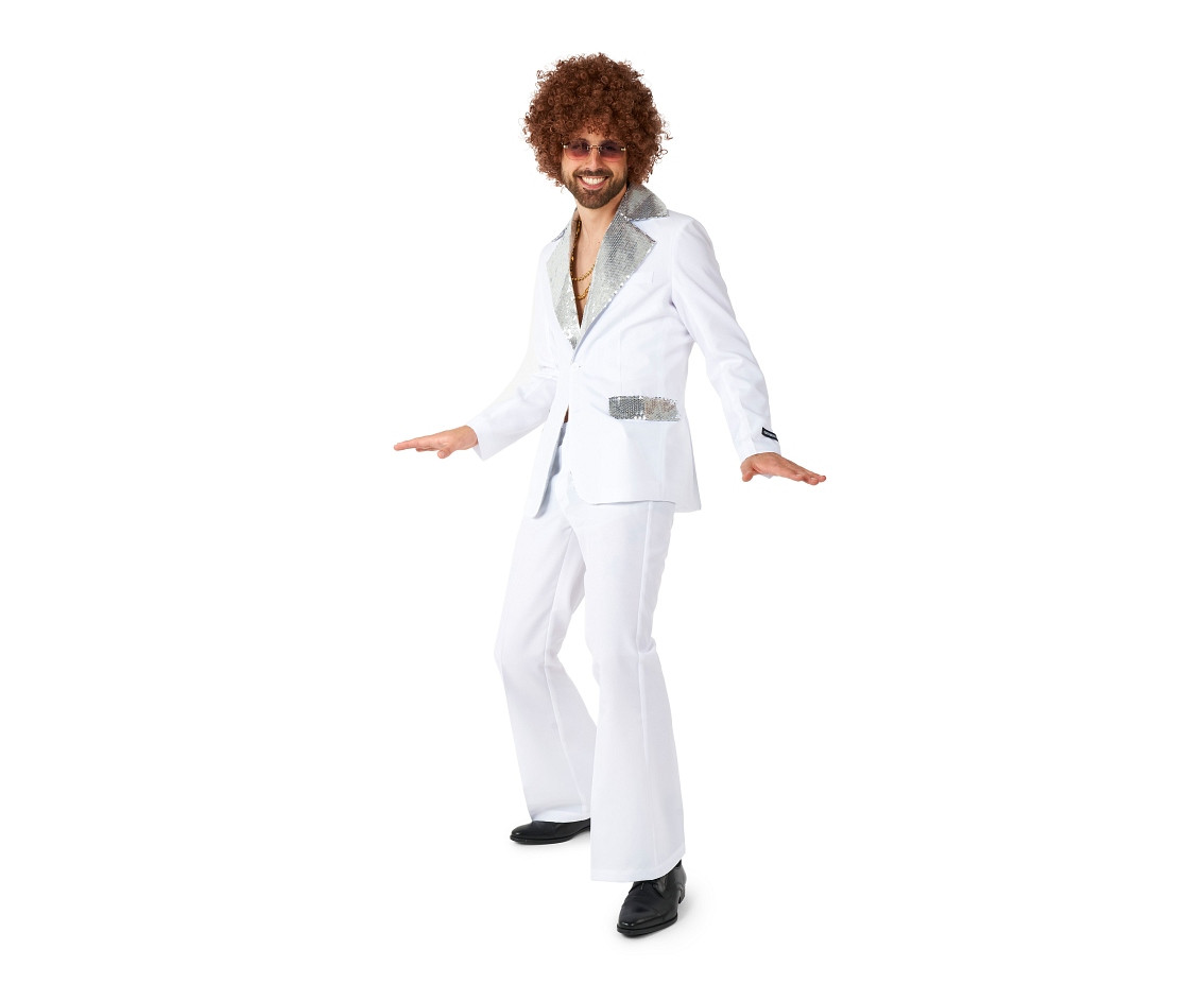 Suit Disco Suit White, size 52/54 (L)